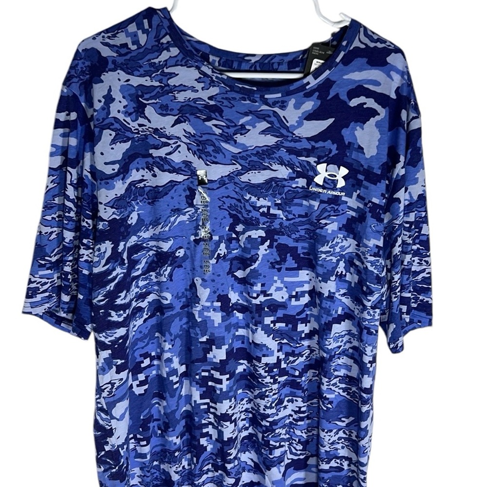Under Armour Loose Fit Camo Short Sleeve Shirt Men’s Size XXL